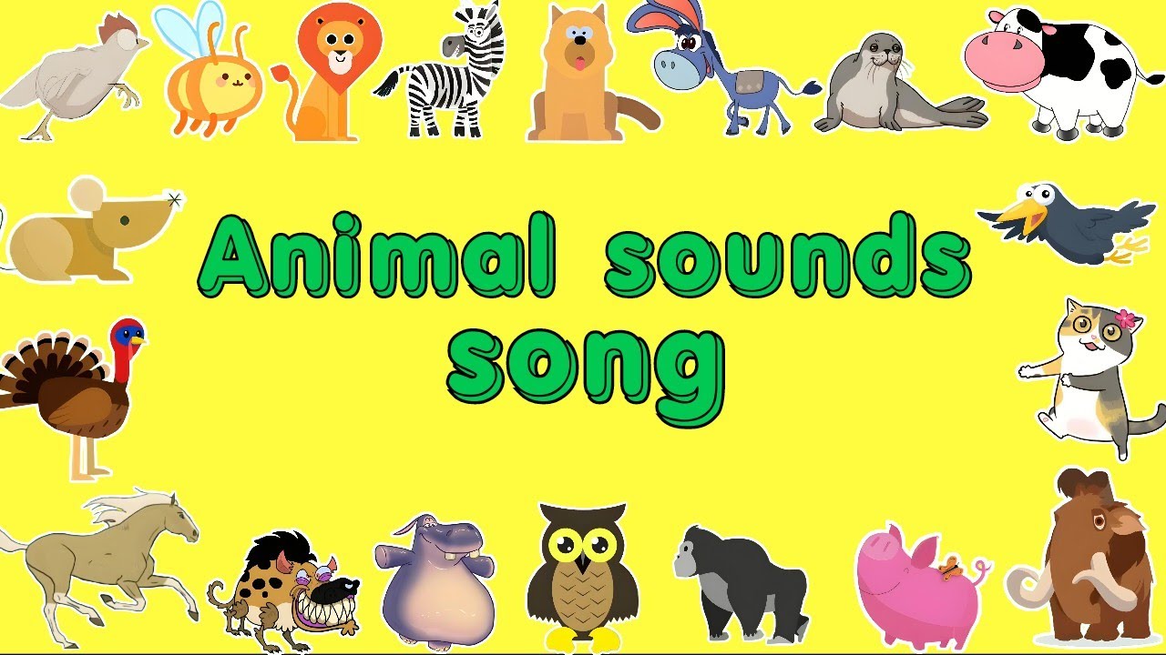Animals sounds song | Sounds That Animals Make | Nursery Rhymes