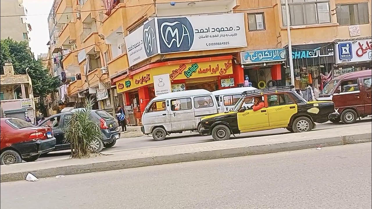 جولة في طريق اسكندريه مطروح من عند بنزينة اوليبيا لغاية شارع الحديد والصلب فى أبو يوسف العجمي