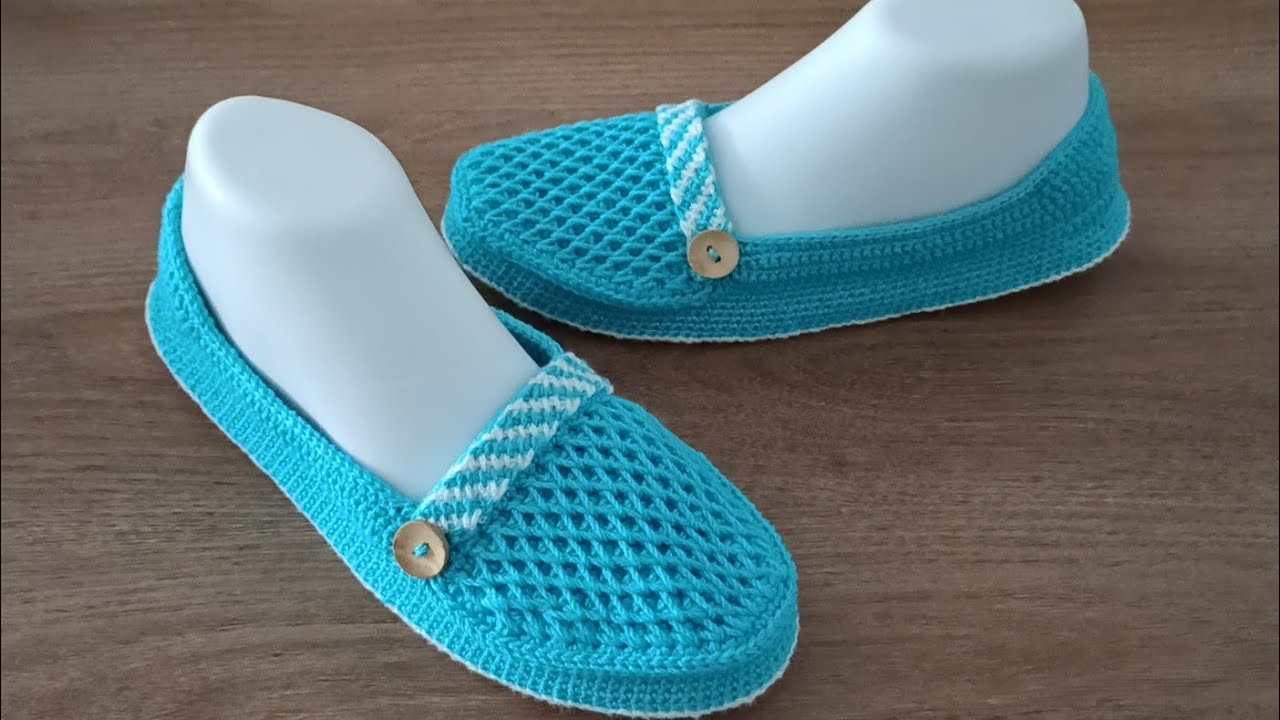 Tığ işi işkembe modeli babet patik yapımı #crochetsocks #pinterest #orgupatikmodelleri