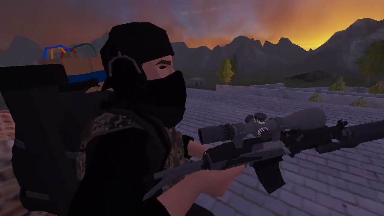 Attempting to snipe with a shotgun