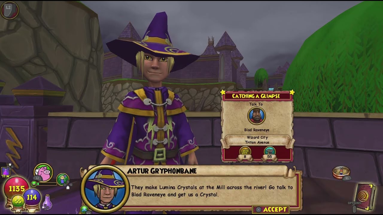 Triton Avenue as a Life Wizard [Wizard101 PS5]
