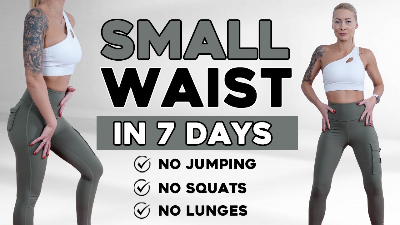 SMALL WAIST in 7 Days | 30 Min Standing Workout - No Squat, No Lunge, No Jumping