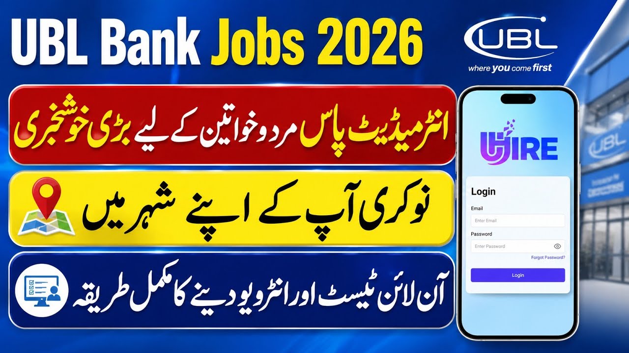 ​UBL Bank Jobs 2026 Online Apply | U Hire Portal, Complete Apply Process, Test & Interview Guide 