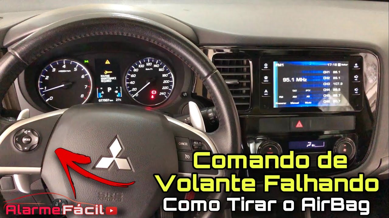 Como Reparar Comandos de Volante Mitsubishi Outlander / Tirar AirBag