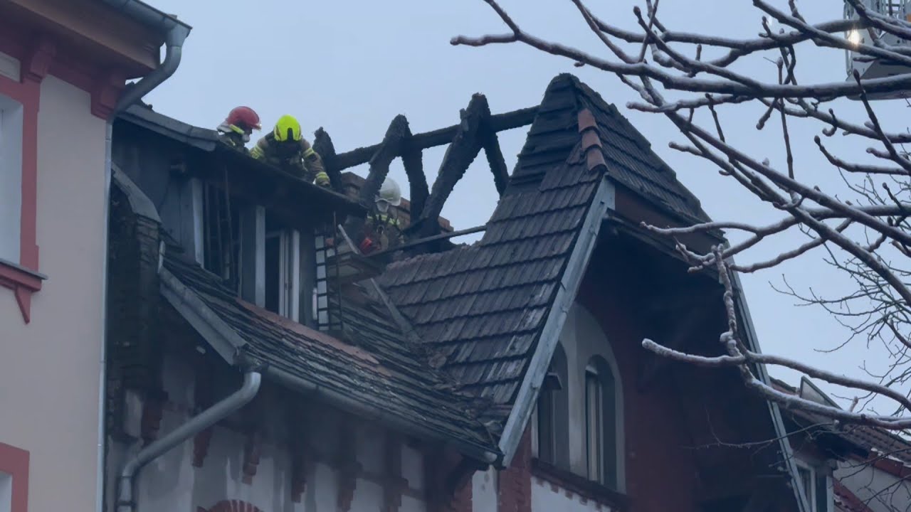 Pożar kamienicy przy Fabrycznej