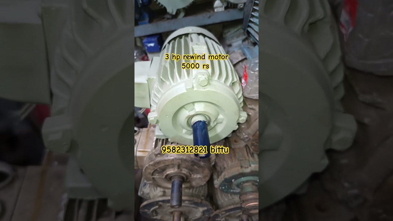 3 hp Crompton rewind motor