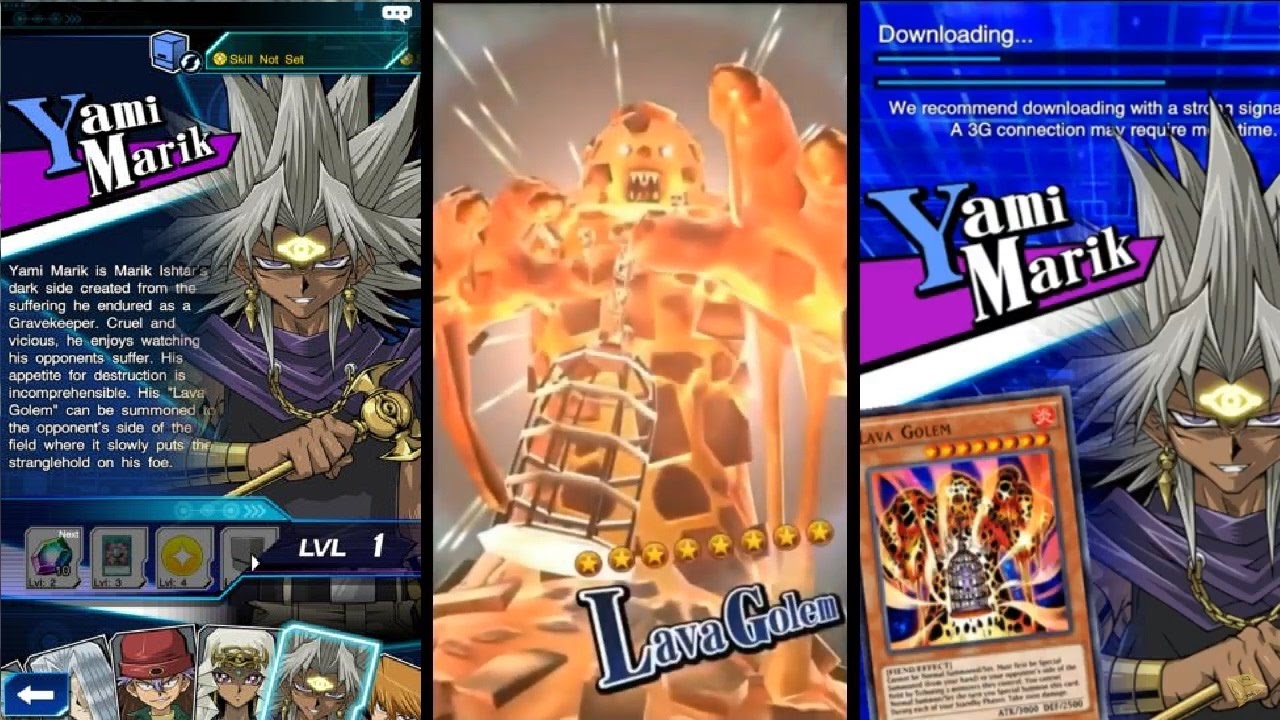 Unlocked Yami Marik & Lava Golem Summoning Animation YuGiOh Duel Links