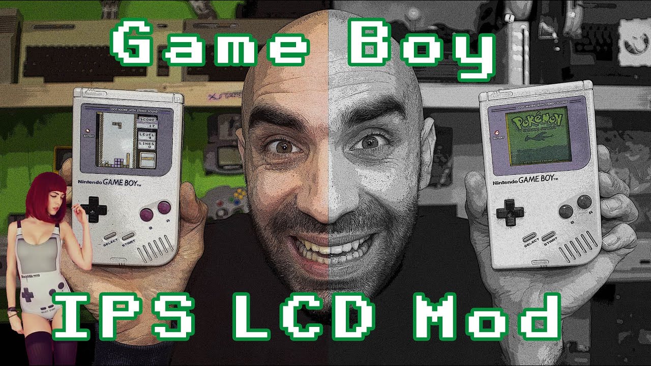 🇮🇹  Nintendo Game Boy DMG IPS LCD MOD 🇮🇹 Retro Console
