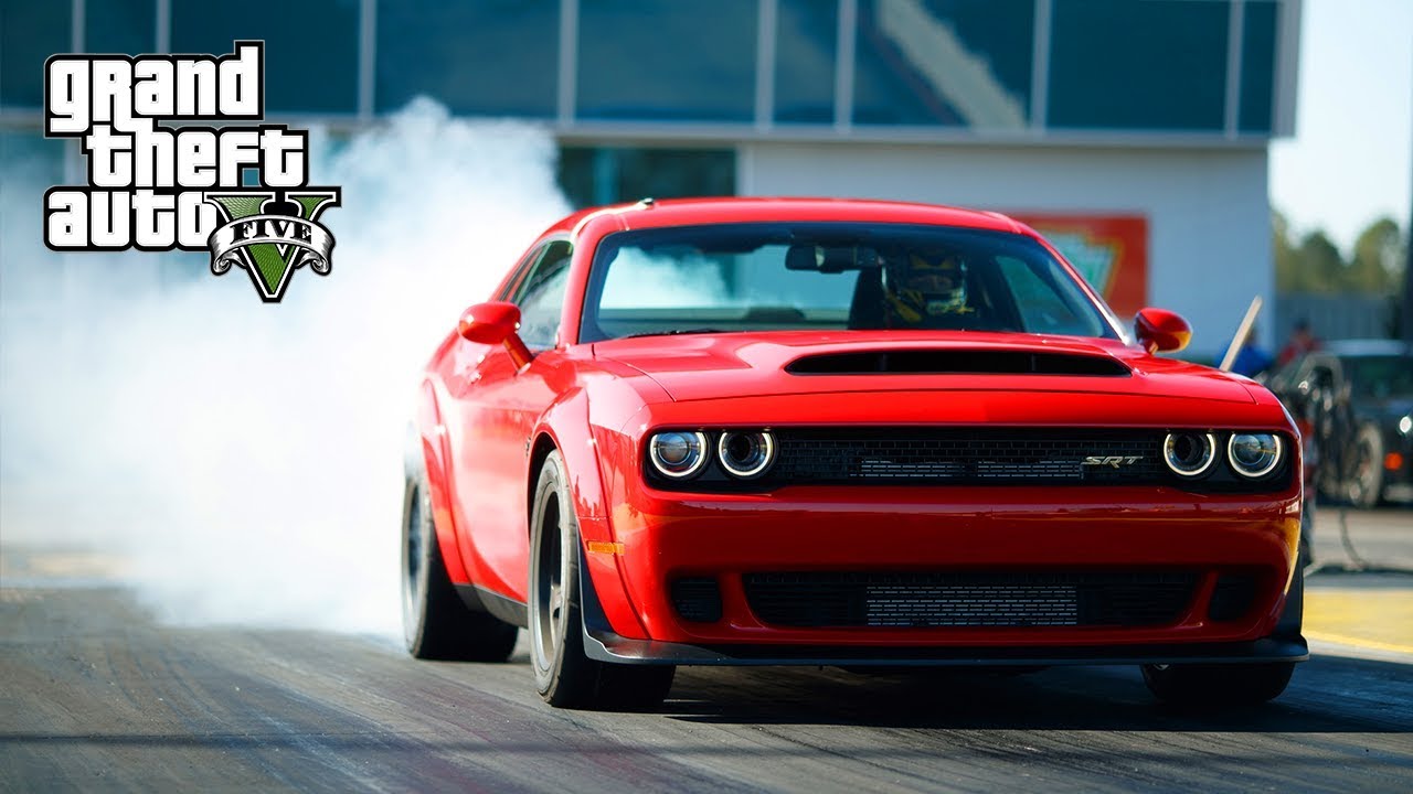 GTA V - NIEUW: DODGE DEMON PIMPEN EN TESTEN!
