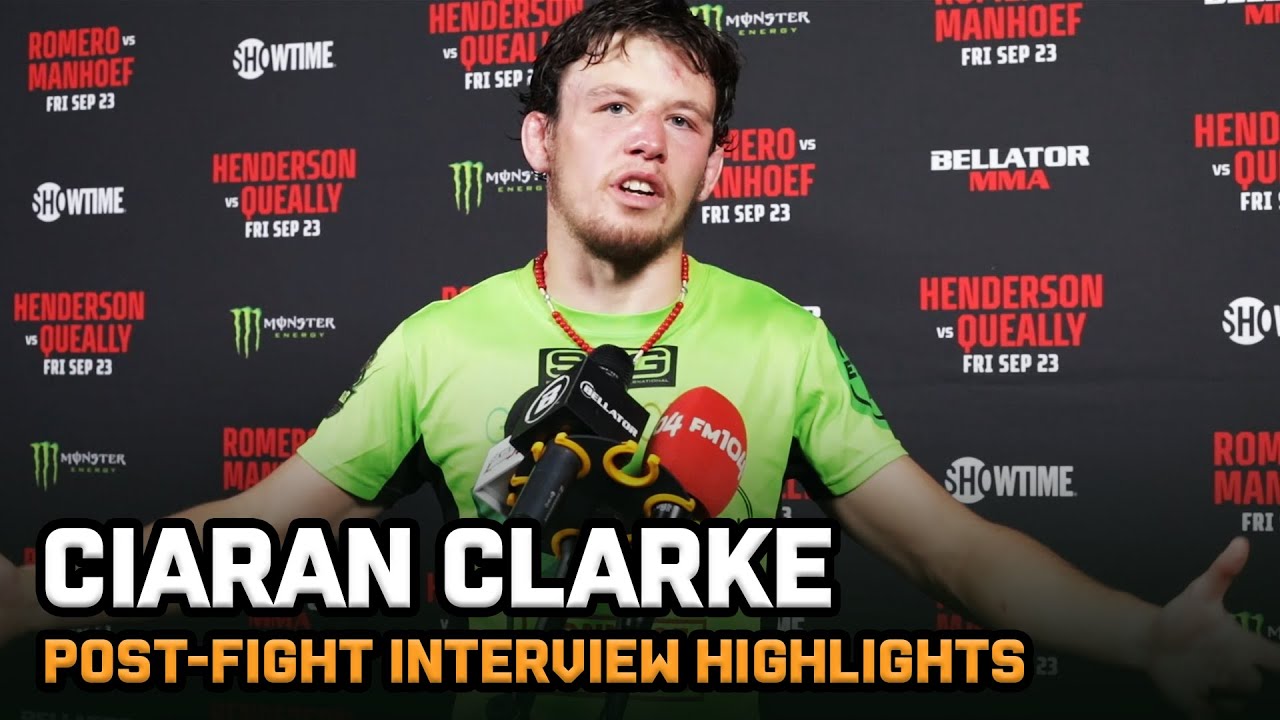 Ciaran Clarke on Drogheda, having faith and his future MMA plans | Bellator 285 Dublin