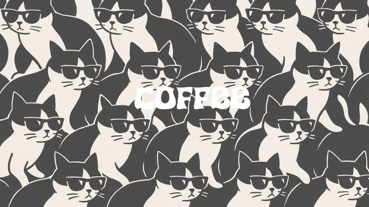 Coffee-Drinking Chill Cat 🐾 | Lo-Fi Playlist