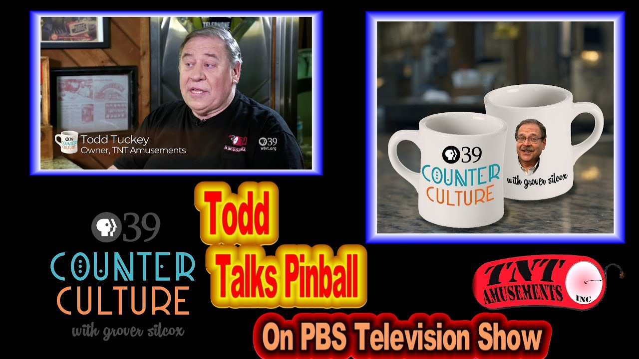 #1751 Todd Tuckey on PBS Broadcasting Episode about Pinball Machines - TNT Amusements