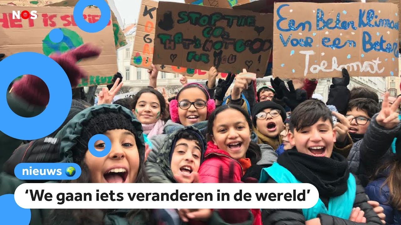 35.000 kinderen in Belgi&euml; spijbelen om te protesteren