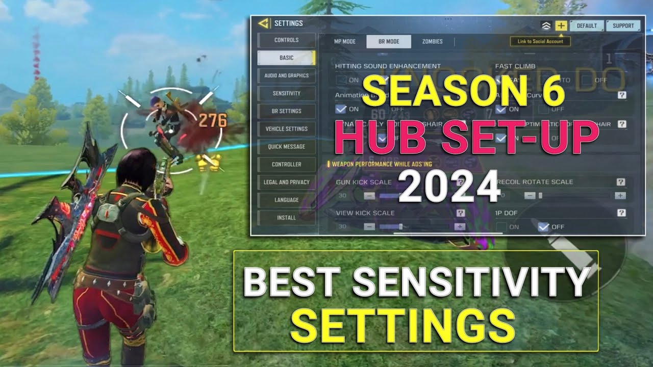 *SEASON 6* FAST MOVEMENT + NO RECOIL | BEST SENSITIVITY SETTINGS  FOR  COD MOBILE BR