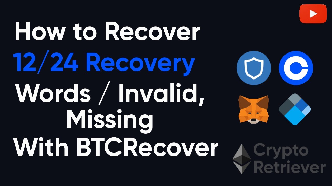 Recover 12/24 Words Seed Phrase Recovery. Missing words, Invalid Mnemonic, Private Key, BIP39/44