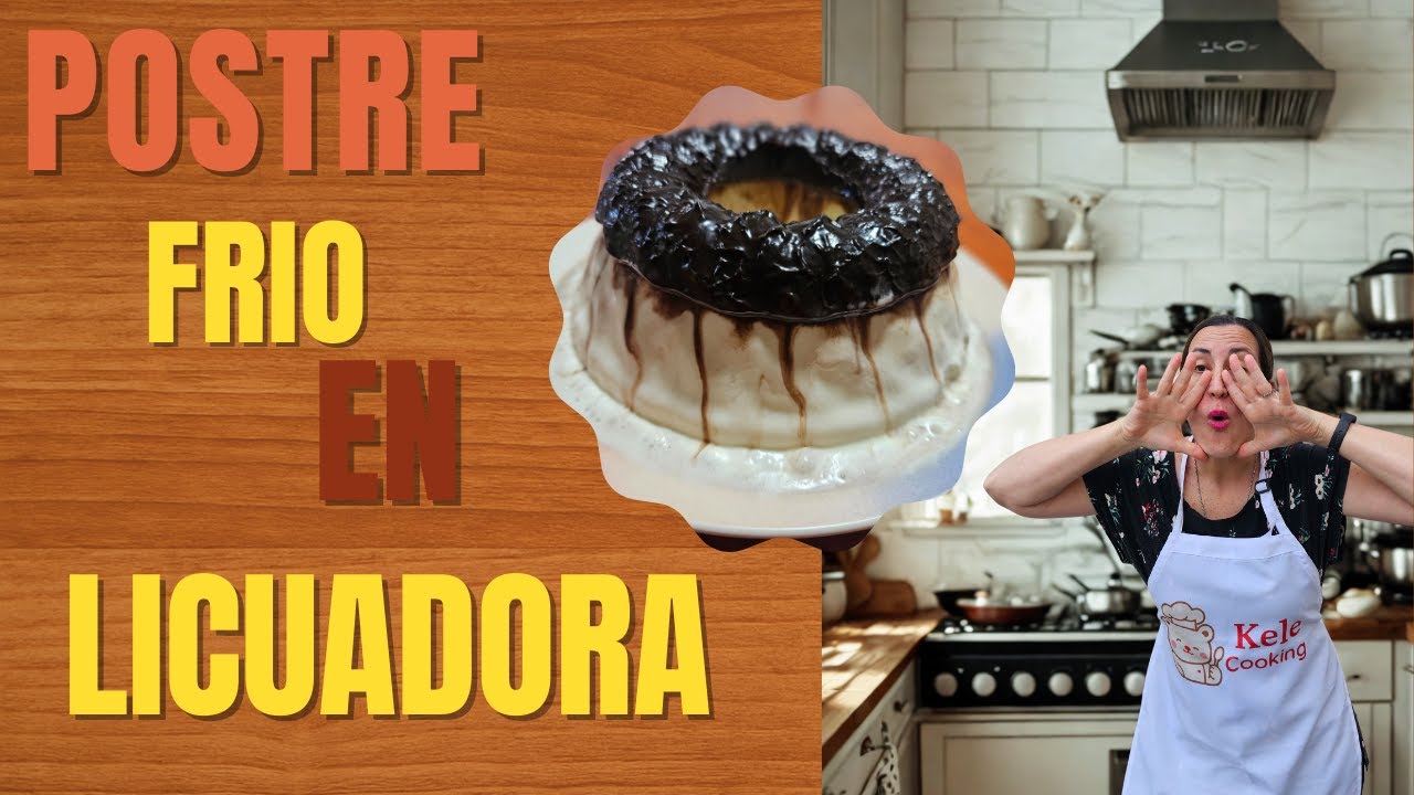 POSTRE SEMIFREDO DE VAINILLA CON 5 INGREDIENTES Y EN LICUADORA. 