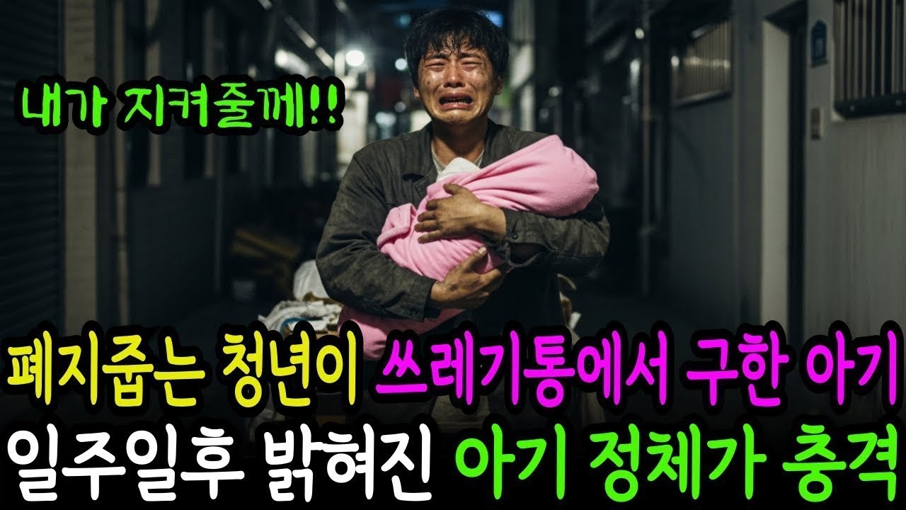가난한 청년이 쓰레기통에서 아기를 구했는데 일주일만에 밝혀진 아기의 정체가 청년의 인생을 완전히 바꾸었습니다감동사연
