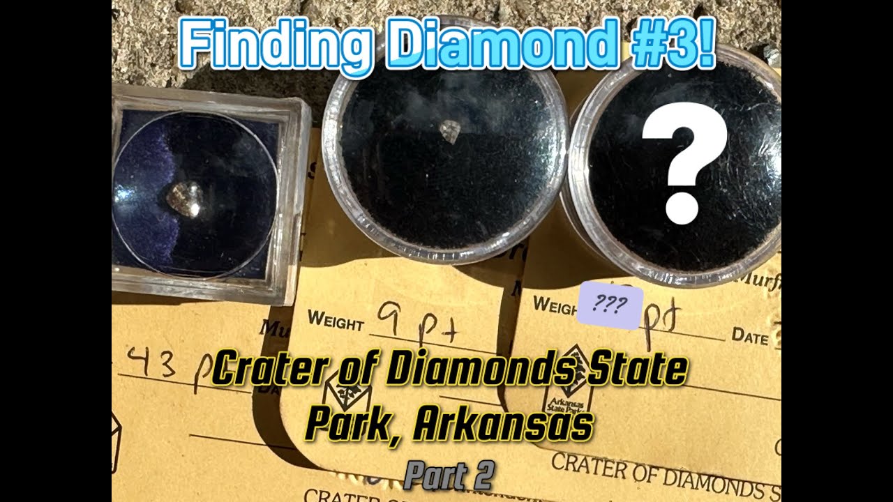 Finding my 3rd DIAMOND! - Crater of Diamonds State Park PART 2