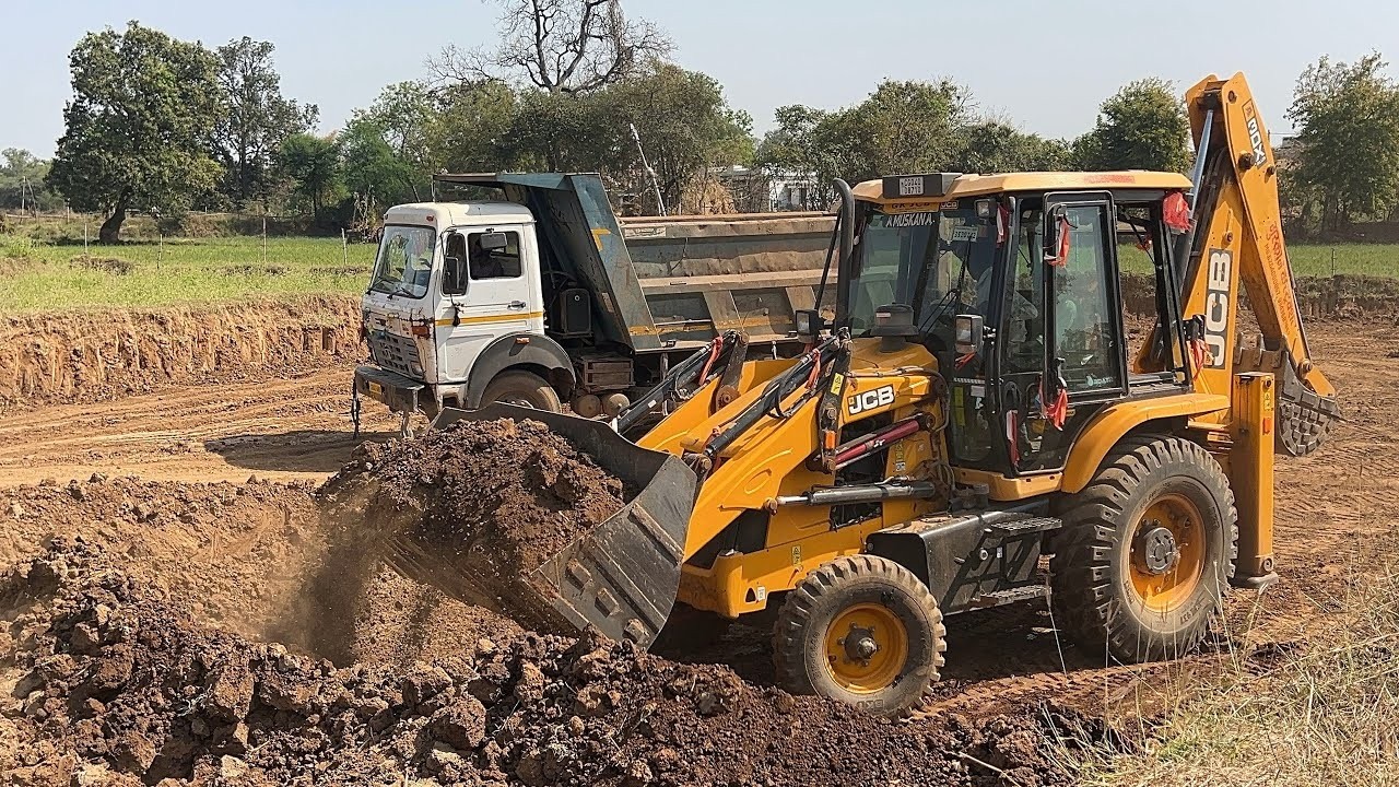 New Jcb Machine Loading Murum In Tata Truck | Jcb video | Jcb Loading