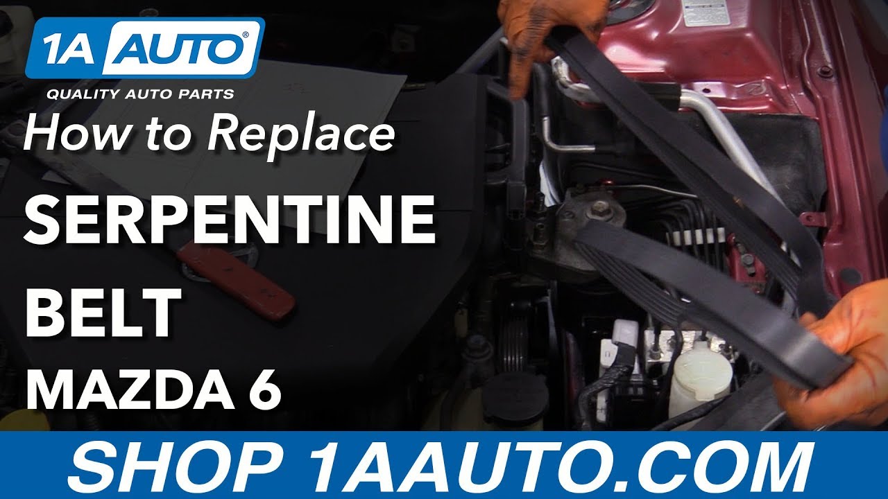 How to Replace Serpentine Belt 03-08 Mazda 6