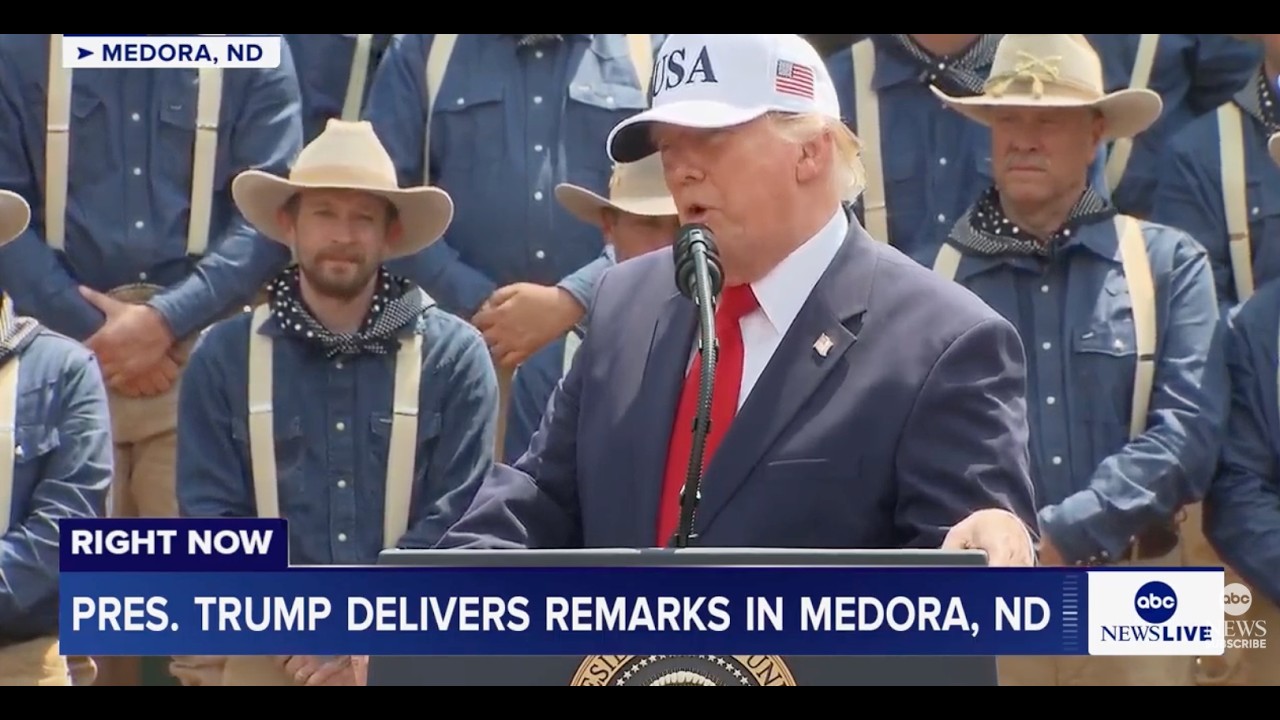 President Trump delivers remarks in Medora, ND: LIVE