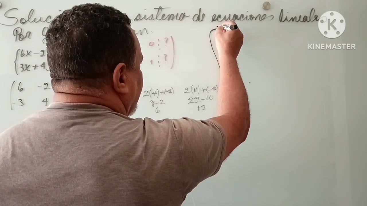 SISTEMA DE ECUACIONES 2*2 POR EL MÉTODO DE GAUSS JORDAN/ALGO DE MATEMATICAS.