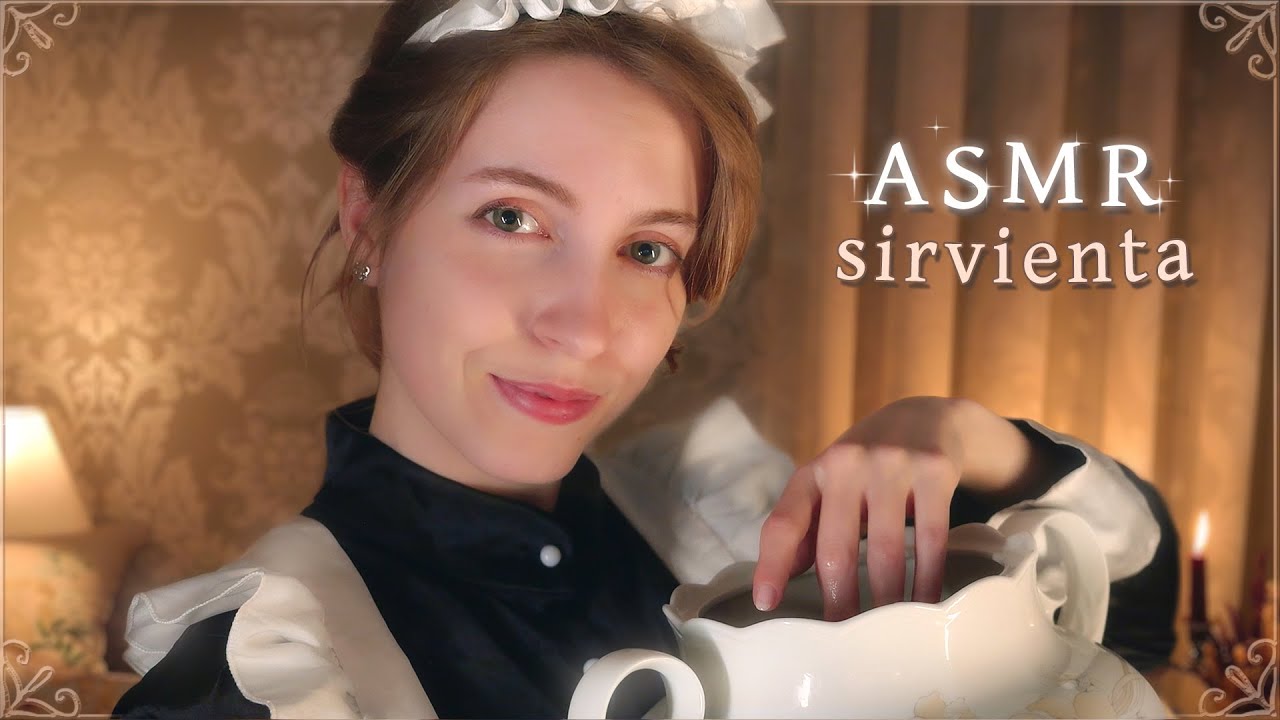 ASMR SIRVIENTA REAL 5 👑 Lavado y Cuidado Facial Nocturno, Alteza ✨