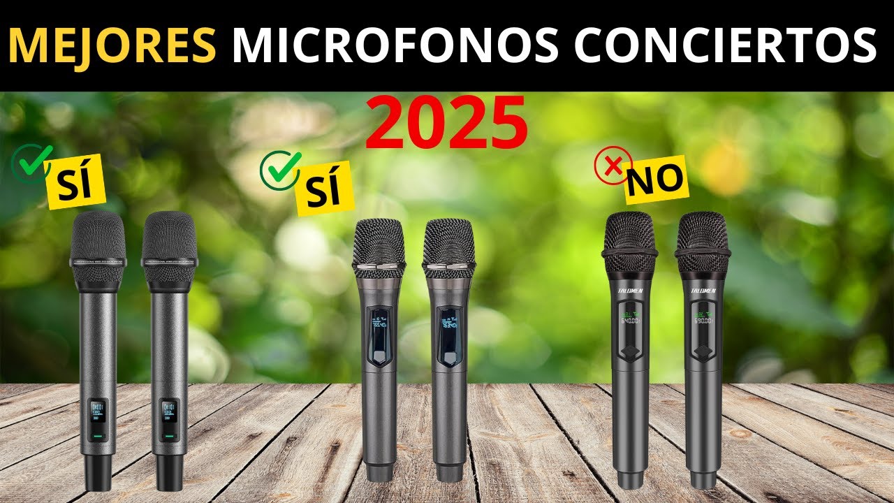 Los 5 Mejores Micrófonos para Conciertos en Directo en 2025 | Calidad / Precio