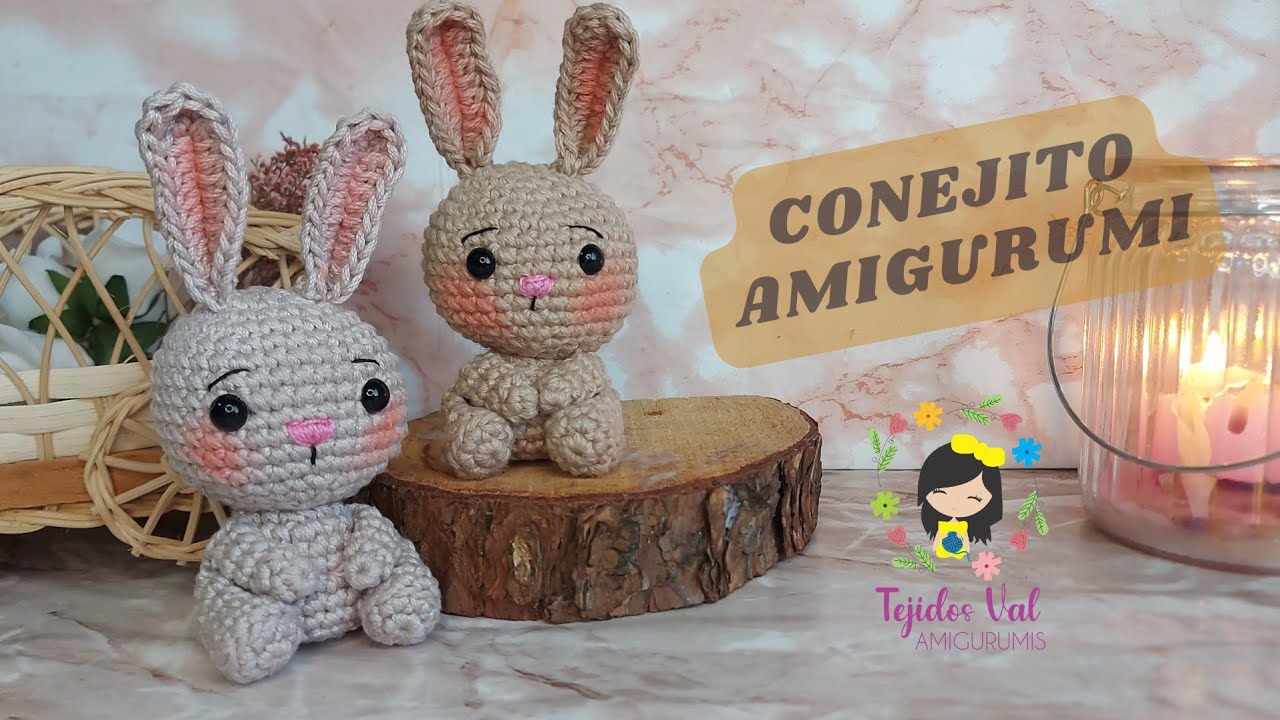 Conejito amigurumi// Conejo a Crochet// DIY// Tejidos Val