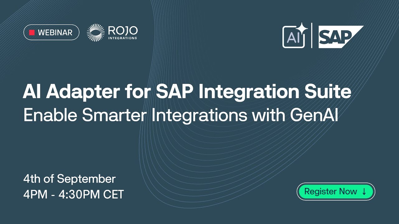 AI Adapter for SAP Integration Suite Webinar | Smarter, Automated Workflows