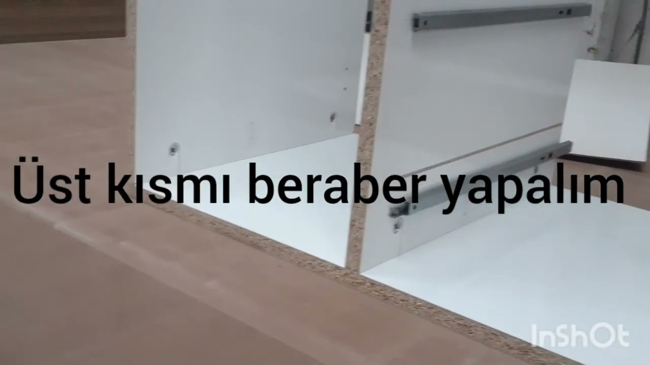 Linco bağlantı elemanı ile genel bir mobilya kurulumu