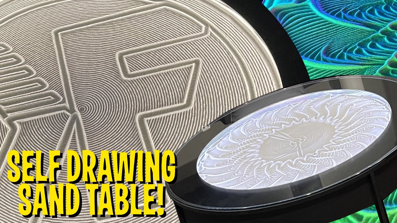The SELF DRAWING Sand Coffee Table powered by Arduino!