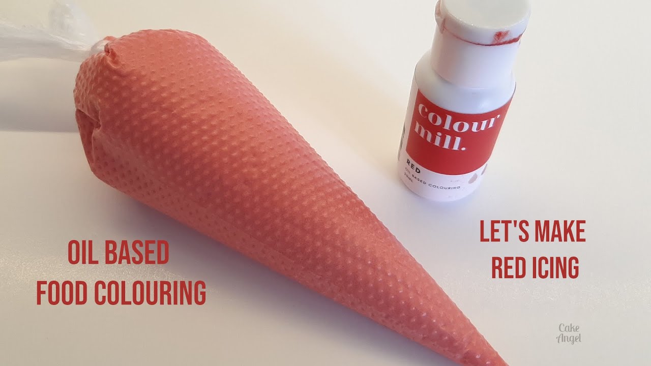 Oil based food colouring test | Colour Mill | How to make red (ish) icing
