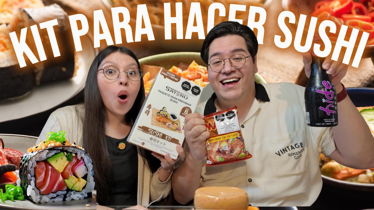 ¡Probamos un KIT para hacer SUSHI de $150! - ¿Cómo hacer sushi casero?