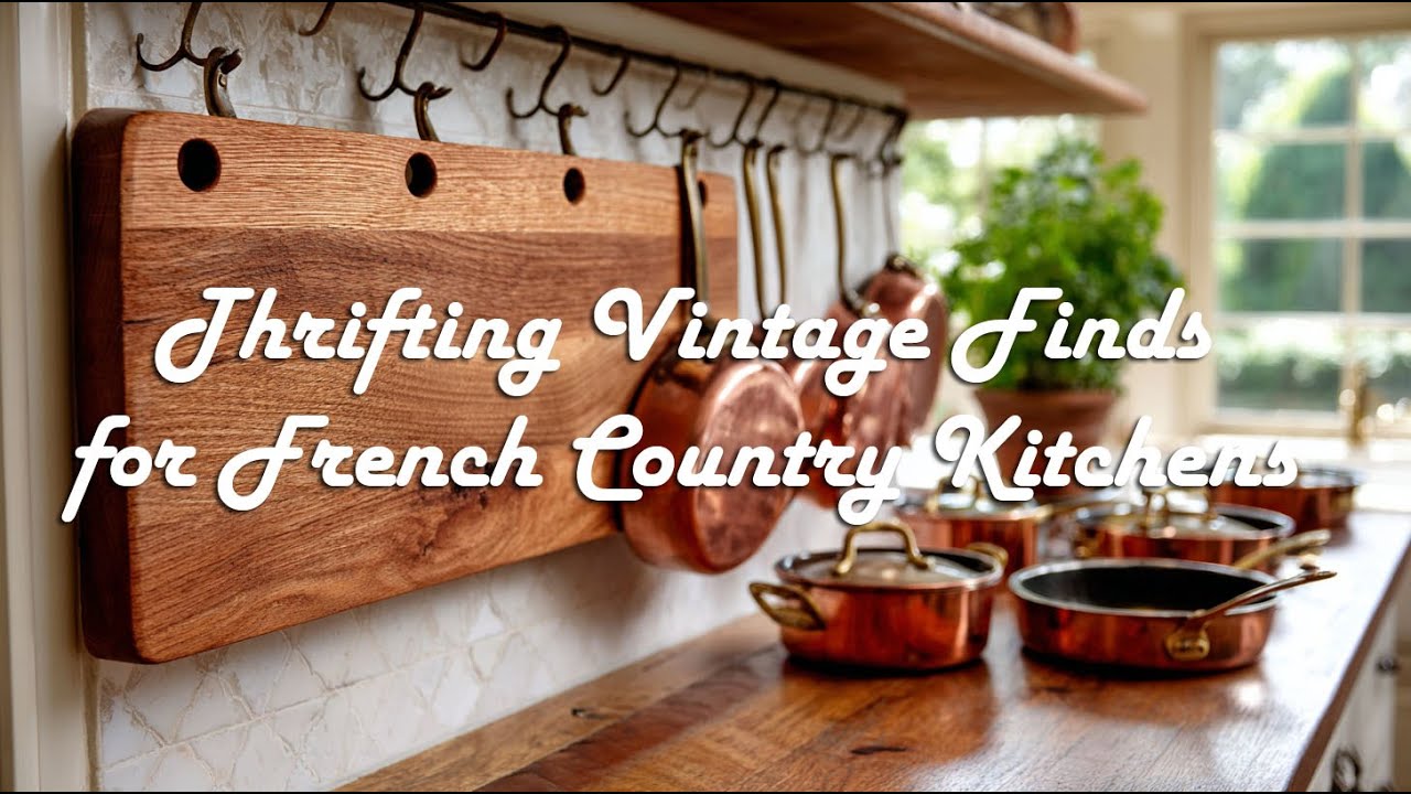 Thrifting Vintage Finds for French Country Kitchens