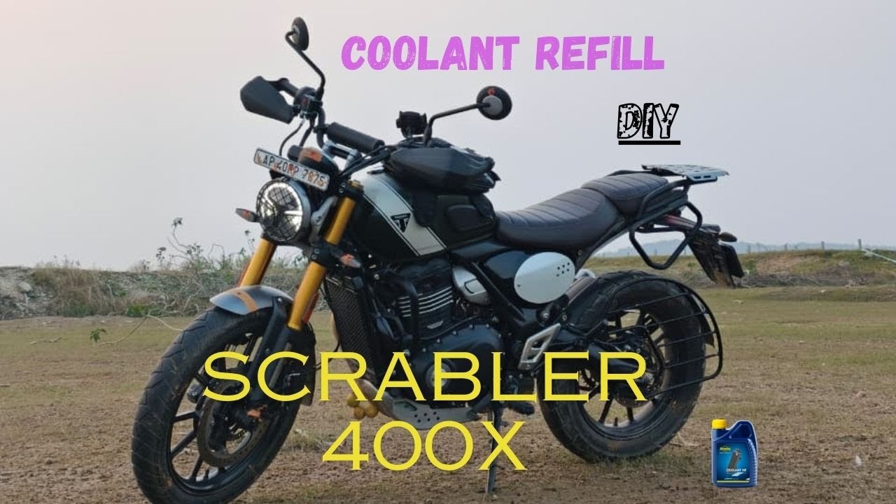 How to refill coolant of scrambler 400x. DIY tutorial.