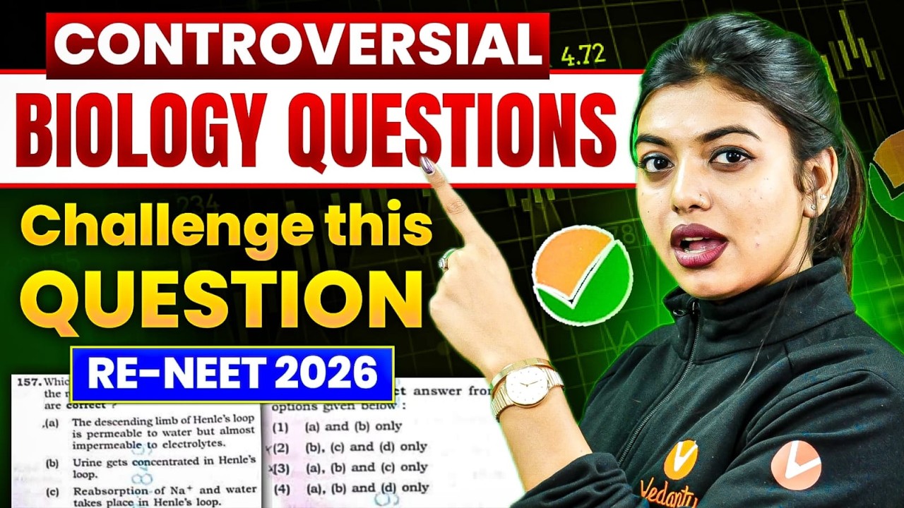 🚨 Re-NEET 2026 Controversial Biology Questions! Challenge This Now for Bonus Marks