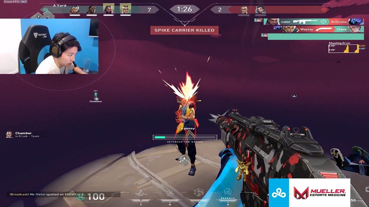 MVP - C9 OXY PRO VETO VALORANT RANKED GAMEPLAY