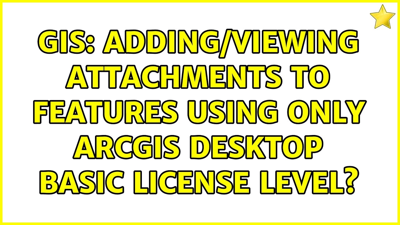 GIS: Adding/viewing attachments to features using only ArcGIS DEsktop Basic license level?