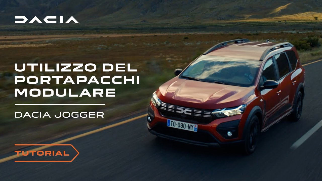Dacia Jogger 2023: come usare le barre sul tetto regolabili