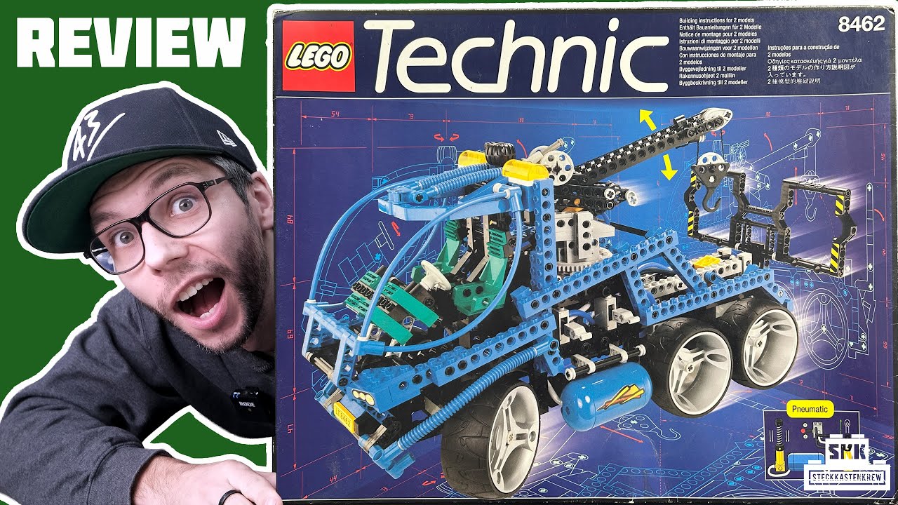 Starkes Set mit grandiosen Air Tanks: LEGO® 8462 Pneumatik Super Tow Truck von 1998 [Review]