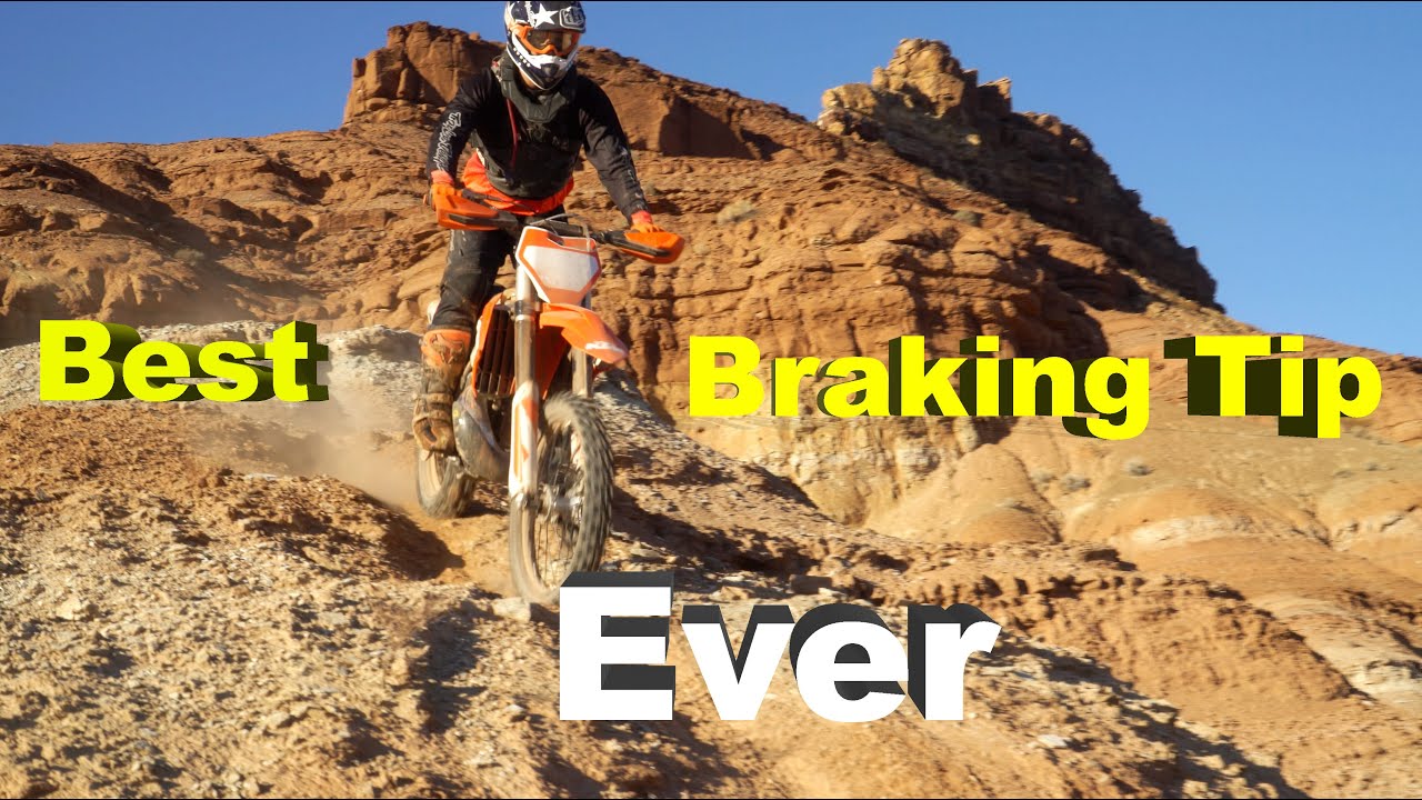 Best Rear Braking Tip EVER For Enduro Dirt Bike Riding - Stand UP!