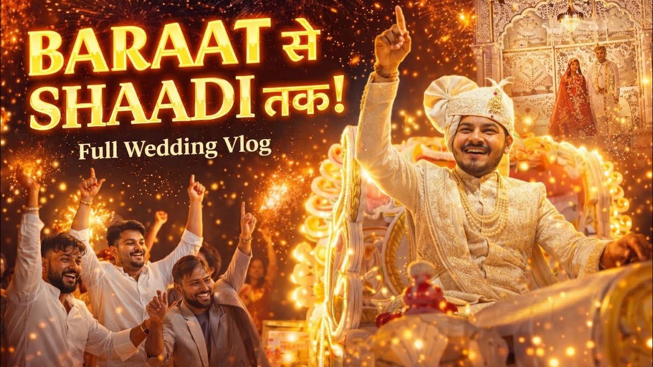 Baraat से Shaadi तक 😁 | Royal Wedding Night | Ritik Tiwari Vlogs