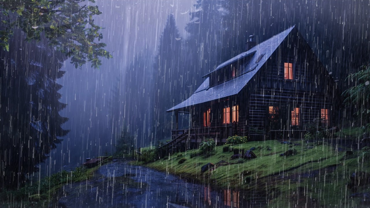 Perfect Rain Sounds For Sleeping - Intense Rainstorm for Deep Sleep & Relaxation, ASMR