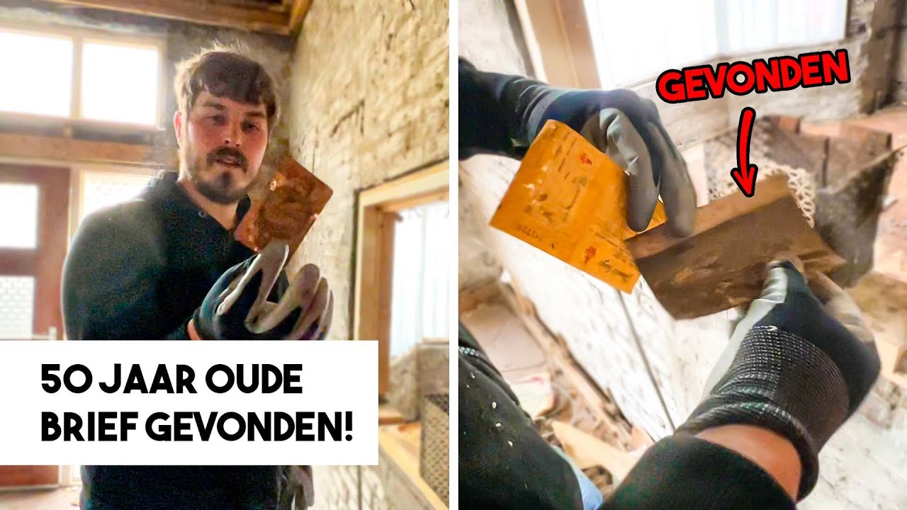50 JAAR OUDE BRIEF GEVONDEN! | VERBOUW VLOG #76