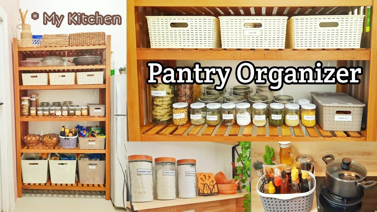 Menata Rak Dapur Tanpa Kitchen Set || Kitchen Pantry Organizer || Beres-beres Rak Dapur Penyimpanan