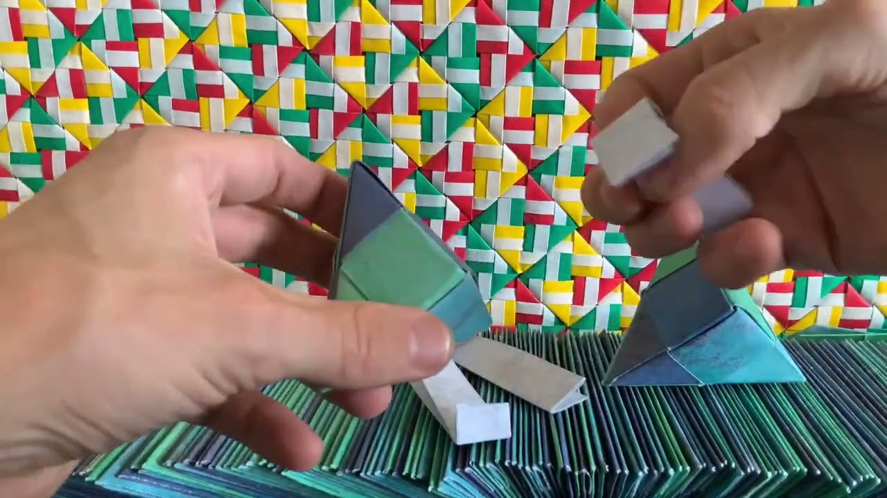 2 Minute Video of 40 Hour Original Origami Art Sculpture #creativity #sculpting 