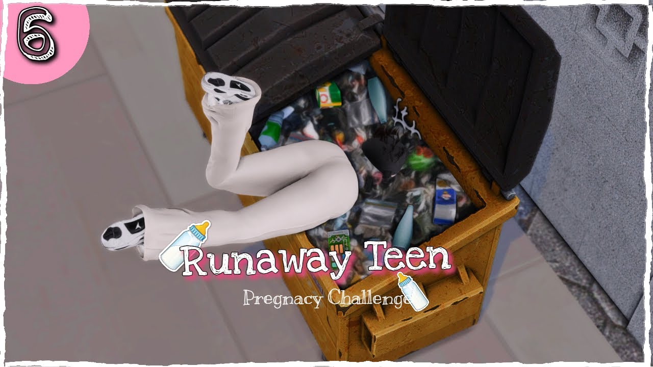 ♡Сбежавшая беременность подростка♡ │Рыться в мусорном баке!!🗑️ #6 (The Sims 4)
