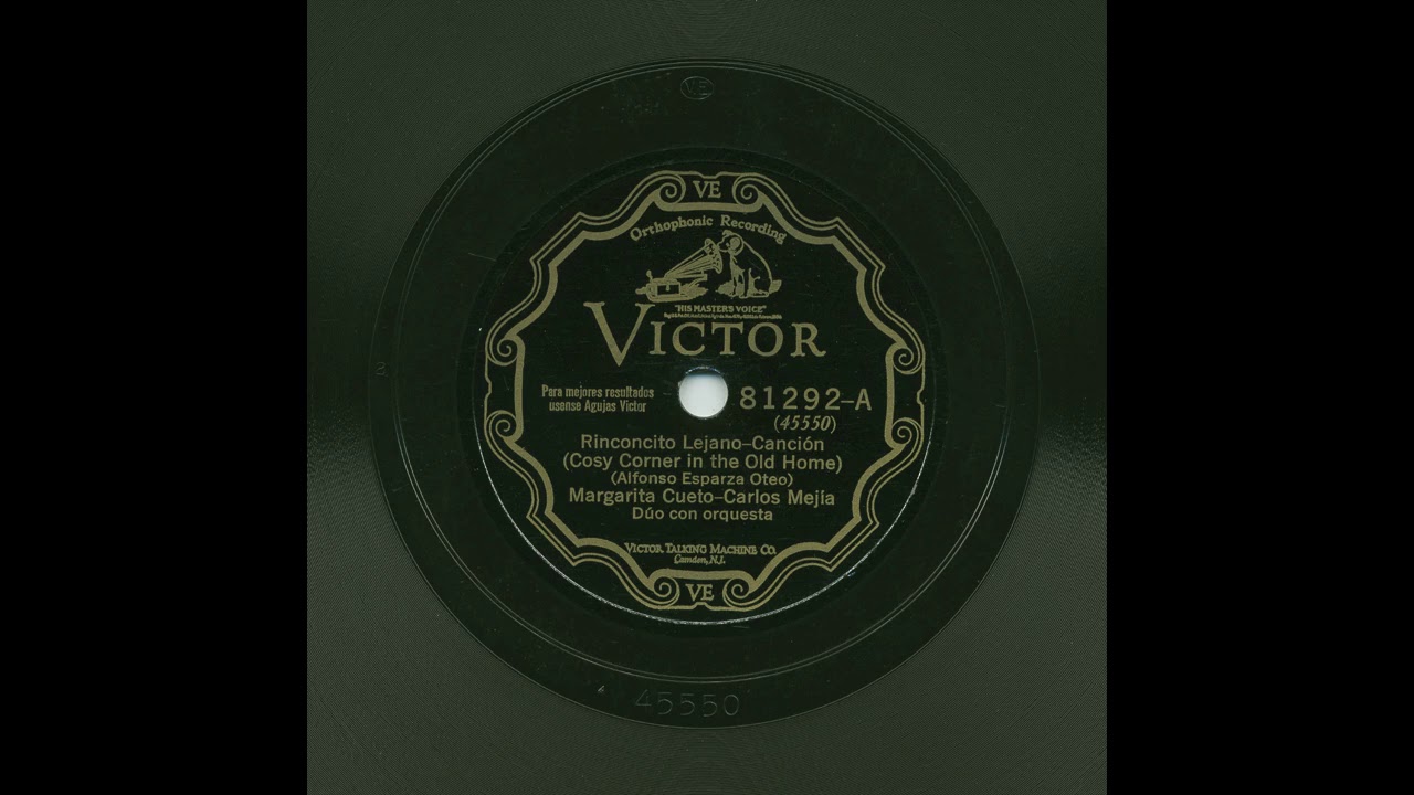 Margarita Cueto - Carlos Mejía - Rinconcito Lejano - Victor 81292-A
