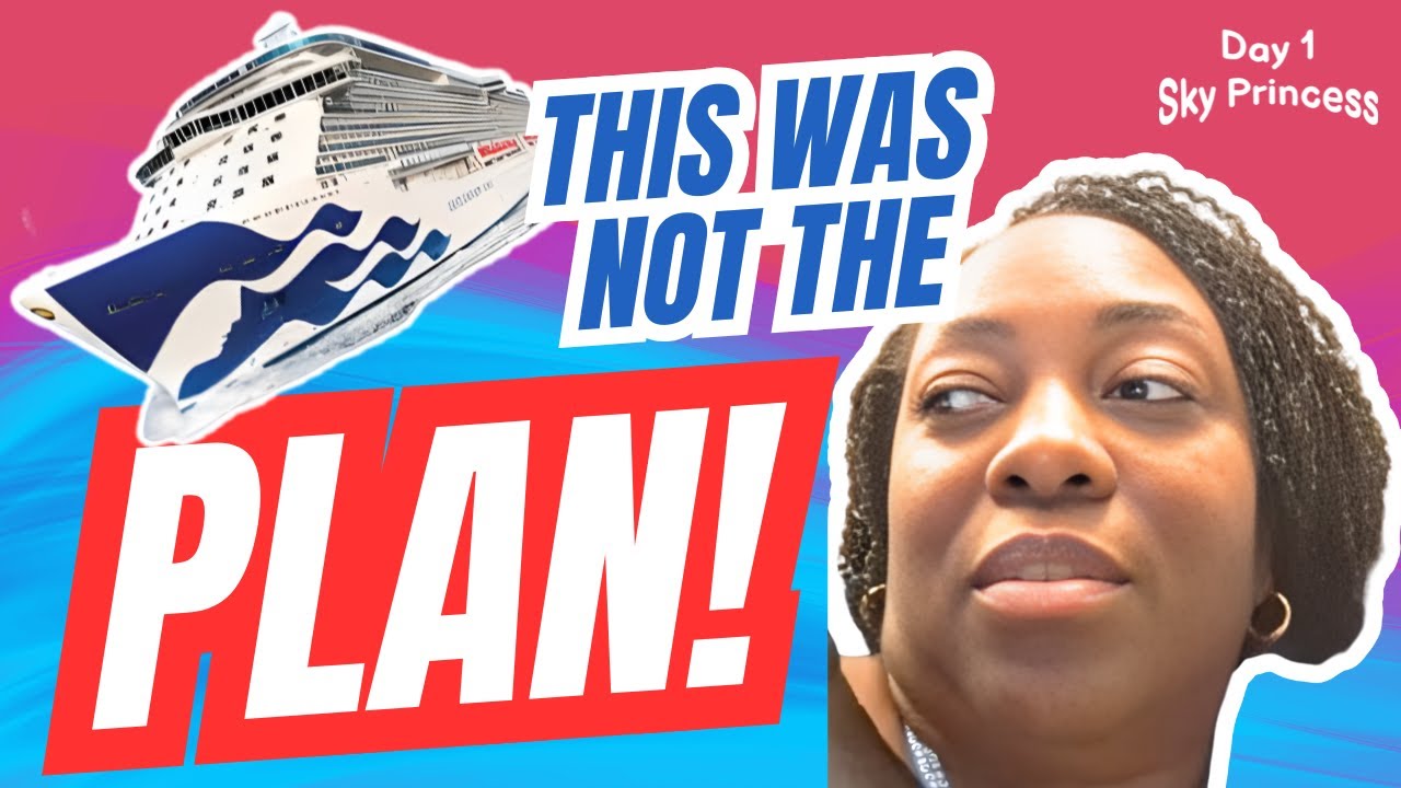 🚢Первый день на борту Sky Princess | Когда посадка идет не по плану⚓